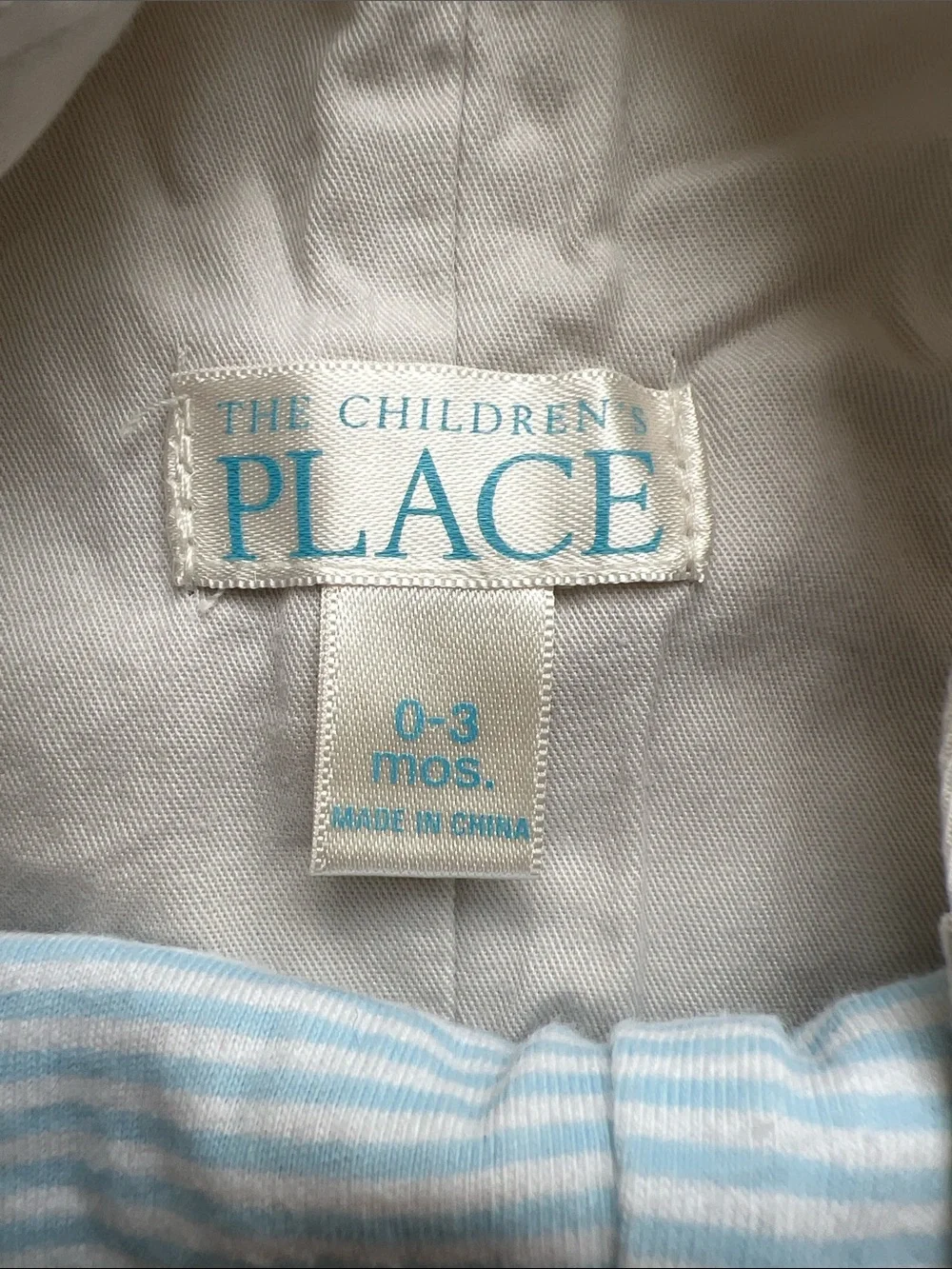 The Children's Place Light Gray Overalls with Bear Patches